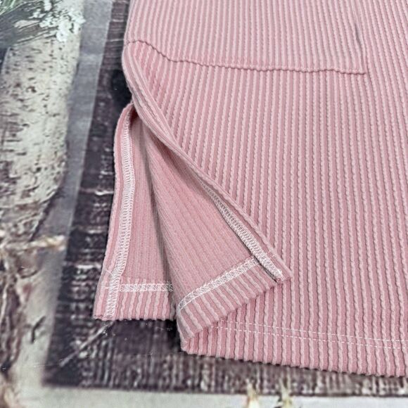 Blakele Open Front Cardigan Chill Comfy Pink open front Thumb holes OS - Picture 11 of 13